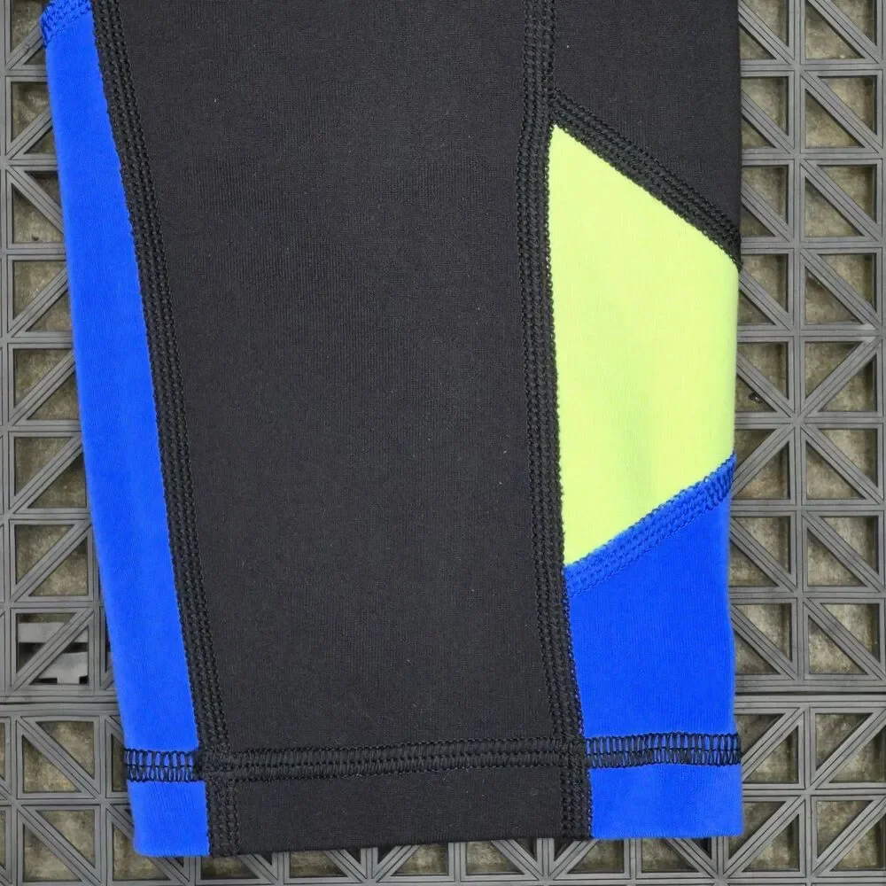 Lululemon Legging Blue Cropped Color Block Embody Gym Running Women's 6